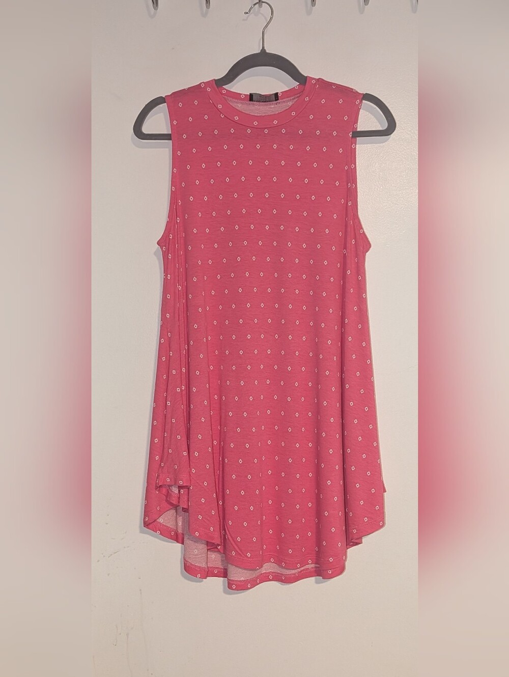 Lane Bryant Pink Max Swing Tunic Tank, size 10/12 (worn once, like new)